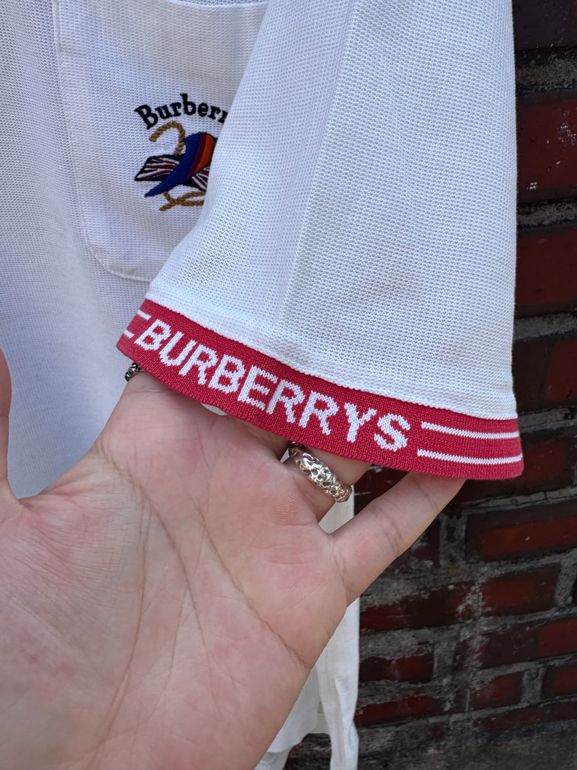 90s 버버리 PK 반팔티셔츠 상품이미지6