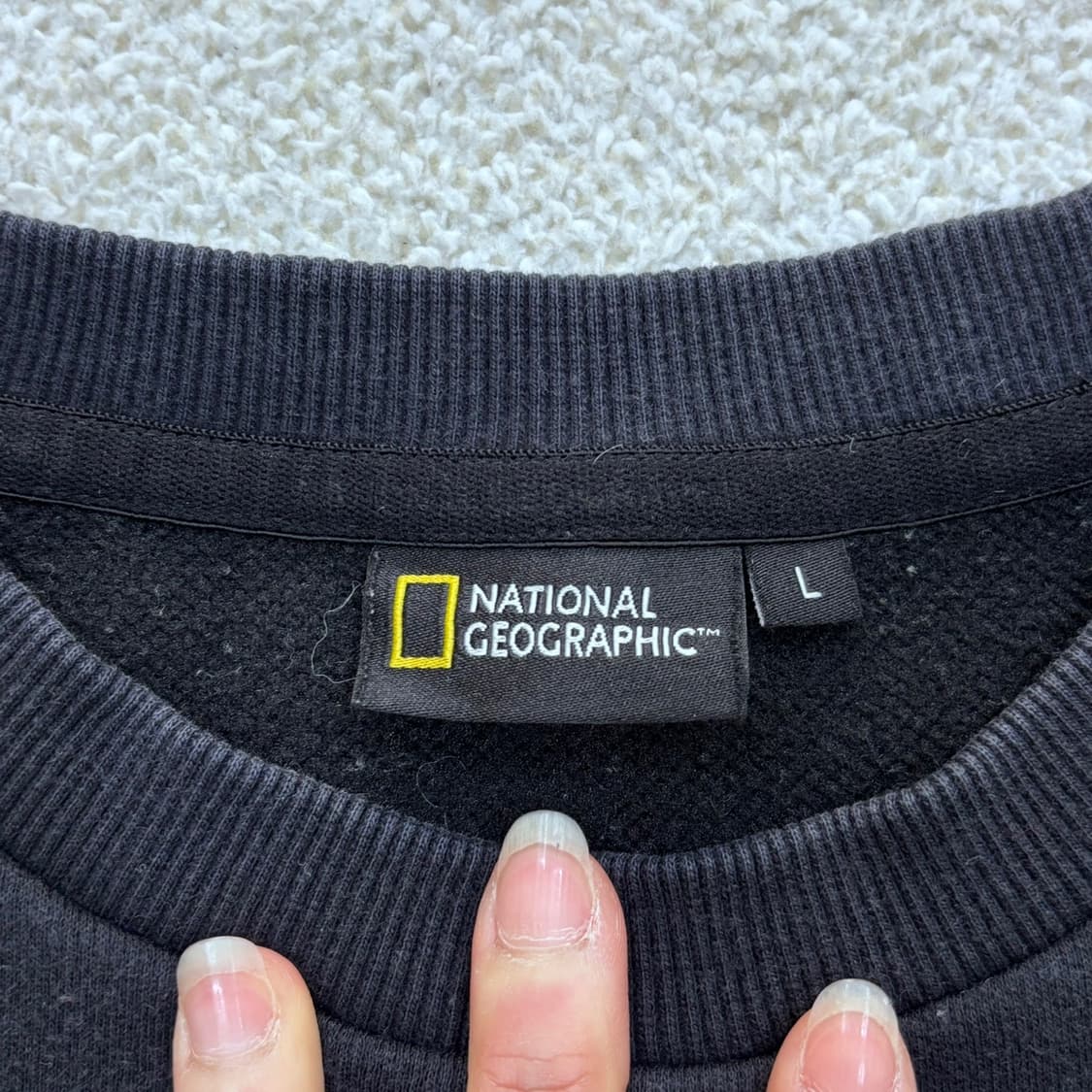 L 내셔널지오그래픽 와펜 맨투맨 티셔츠 0401E 상품이미지3