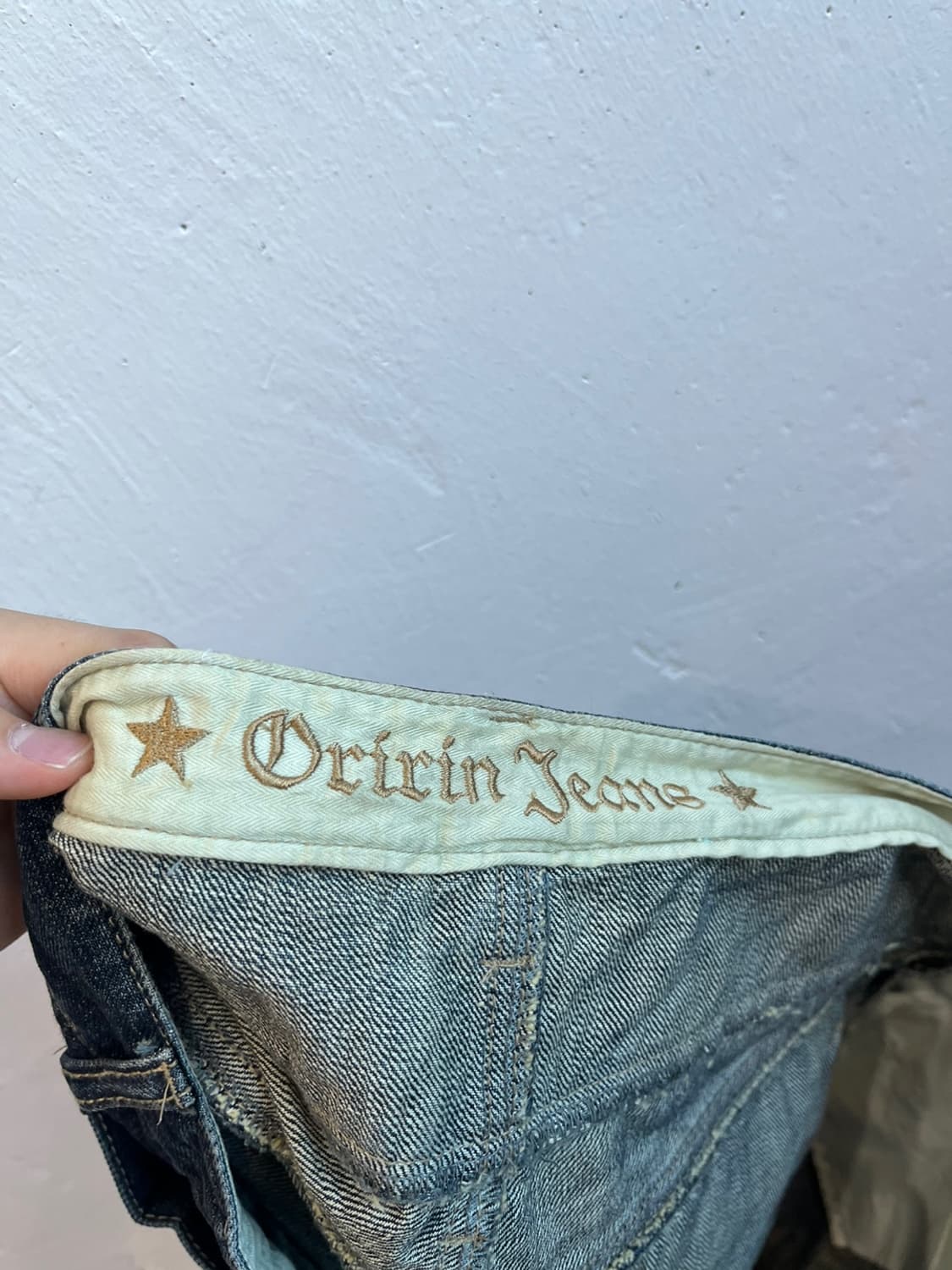 ORIRIN JEANS JPN y2k 펑크 로우라이즈 데님 스커트 상품이미지5
