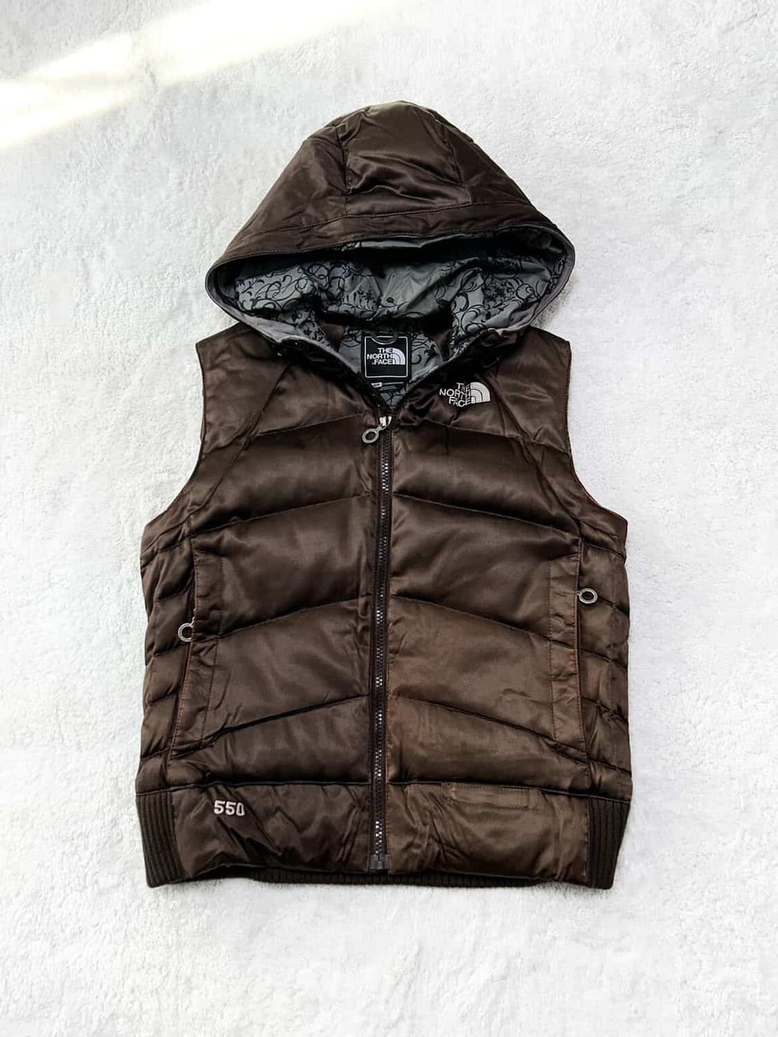 노스페이스 초코 브라운 구스다운 패딩조끼 상품이미지5
