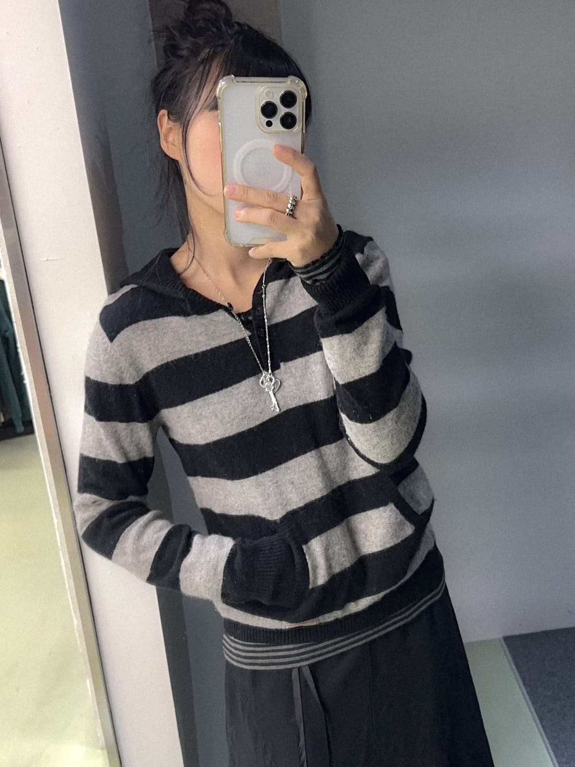 stripes knit hoody 상품이미지4