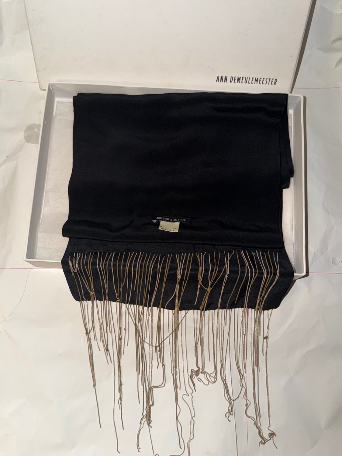 앤드뮐미스터 06aw 쇼피스 골드체인 스카프 상품이미지1