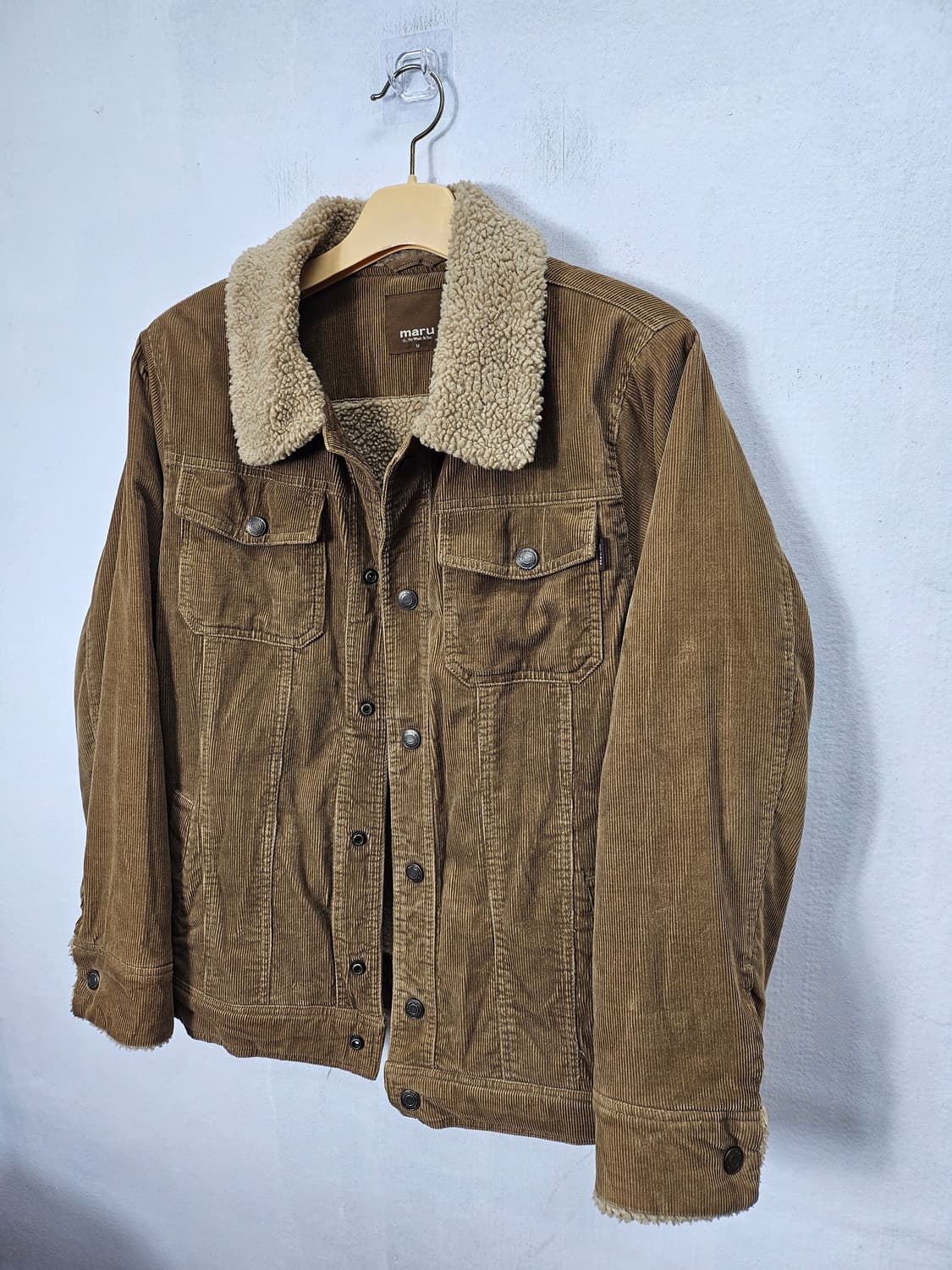 마루 코듀로이 뽀글이 자켓 95 M 상품이미지4