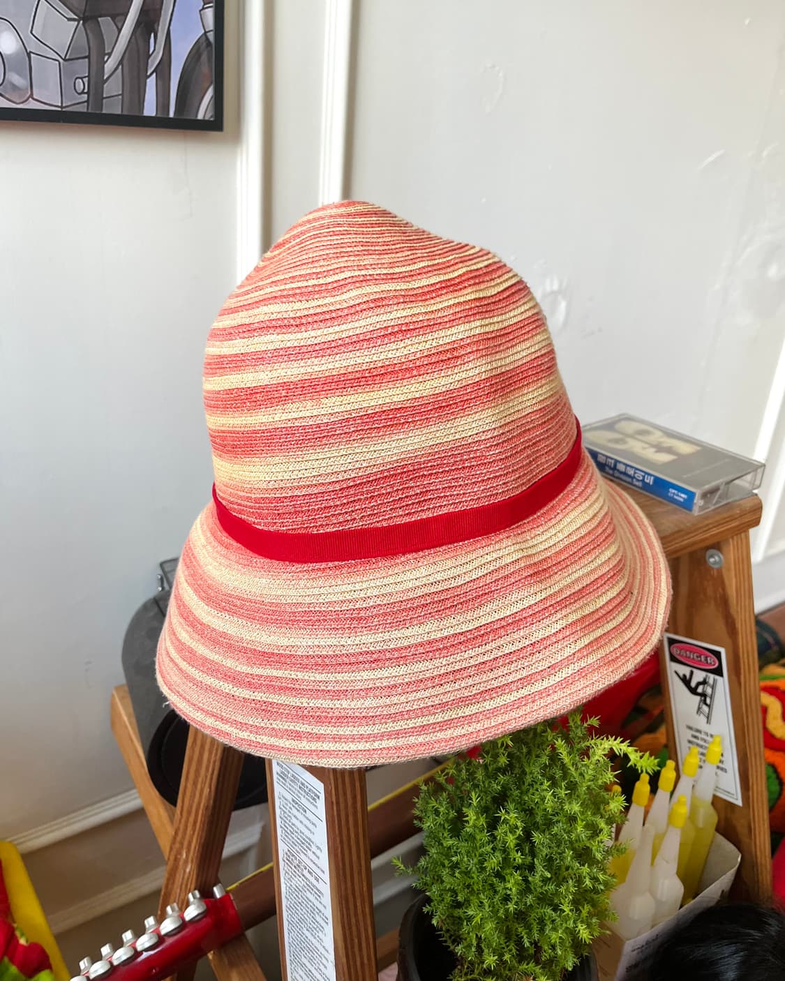 2000s DANIELE MEUCCI Italy Old Straw Hat 상품이미지5
