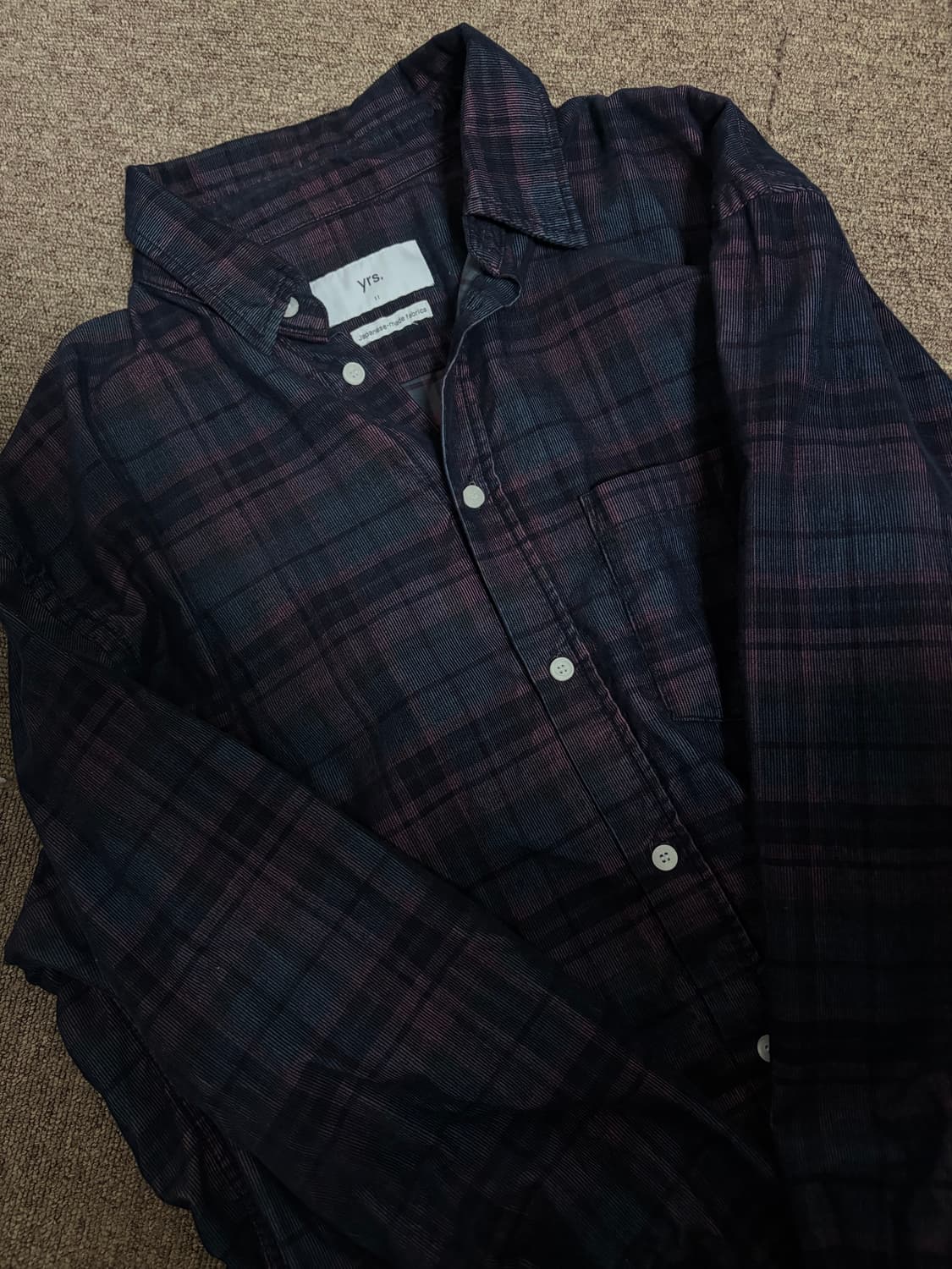 [1] YRS 이얼즈어고 코듀로이 셔츠 상품이미지1