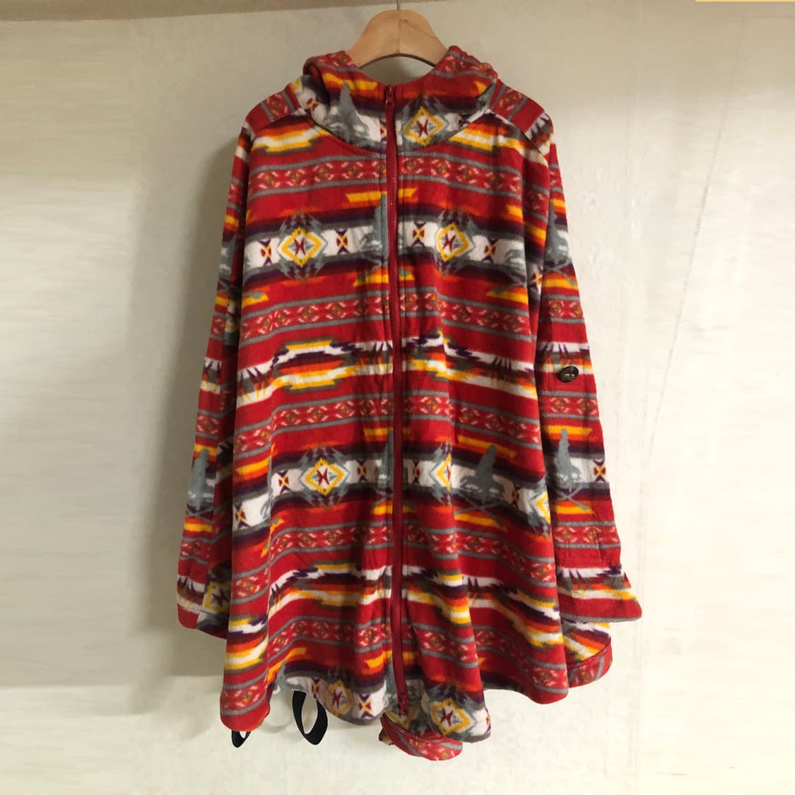 히스테릭글래머 플리스 집업 케이프 판초 상품이미지1