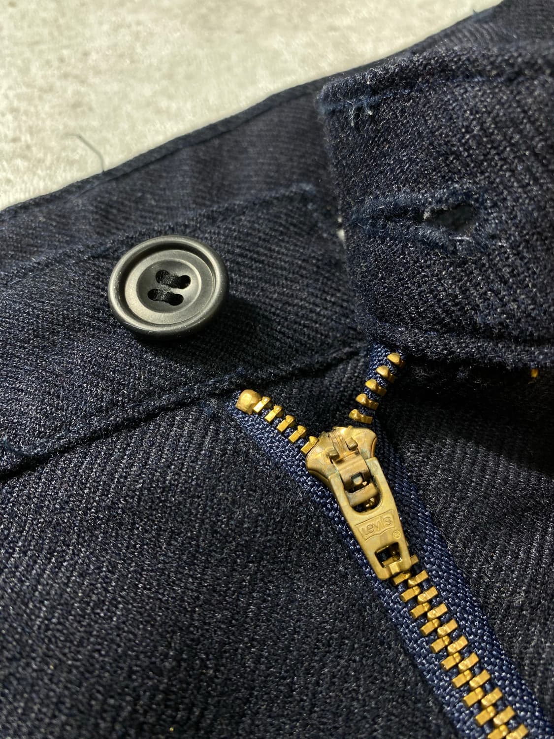 [32] 80s Levi's 리바이스 부츠컷 슬랙스 다크네이비 상품이미지4