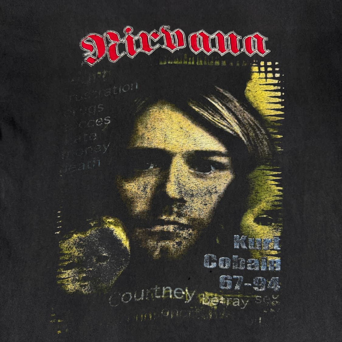 빈티지 90s Nirvana 너바나 커트코베인 메모리얼 티셔츠 상품이미지3