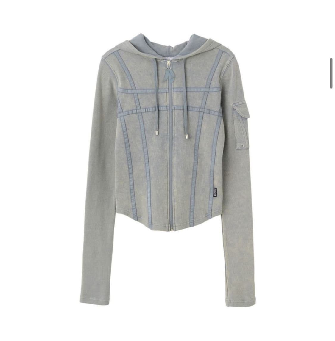 스컬프터 워시드 본디지 후드집업 washed sage L 상품이미지1