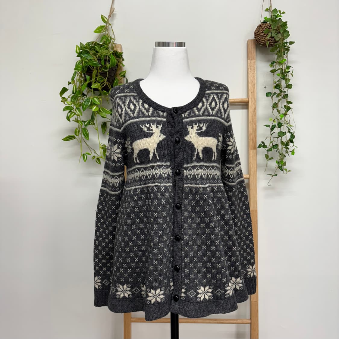 BEAMS HEART 빔즈하트/ 노르딕니트가디건 울가디건 페어아일가디건 상품이미지3