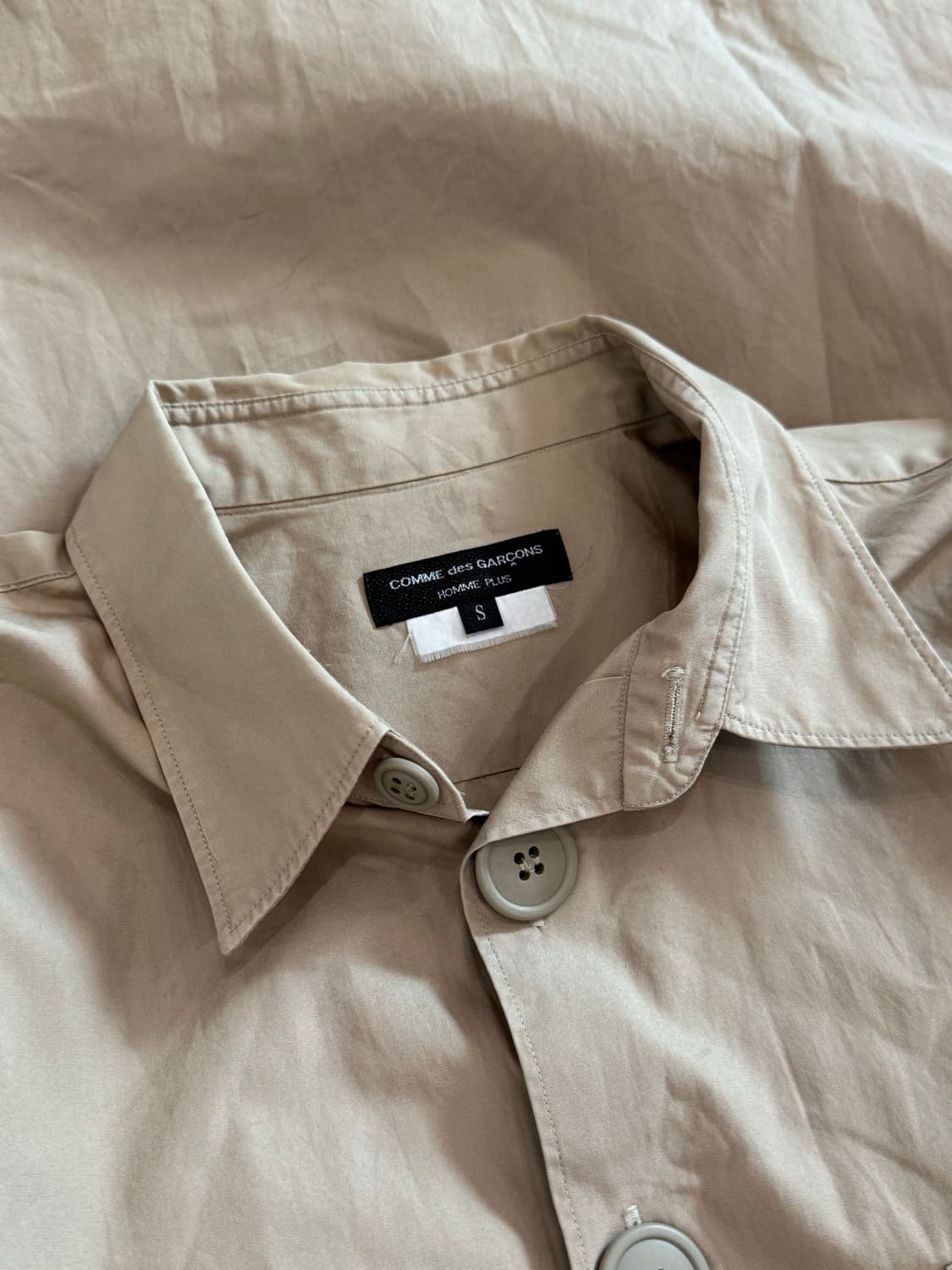 꼼데가르송 옴므 플러스 빅버튼 버튼업 셔츠 상품이미지6