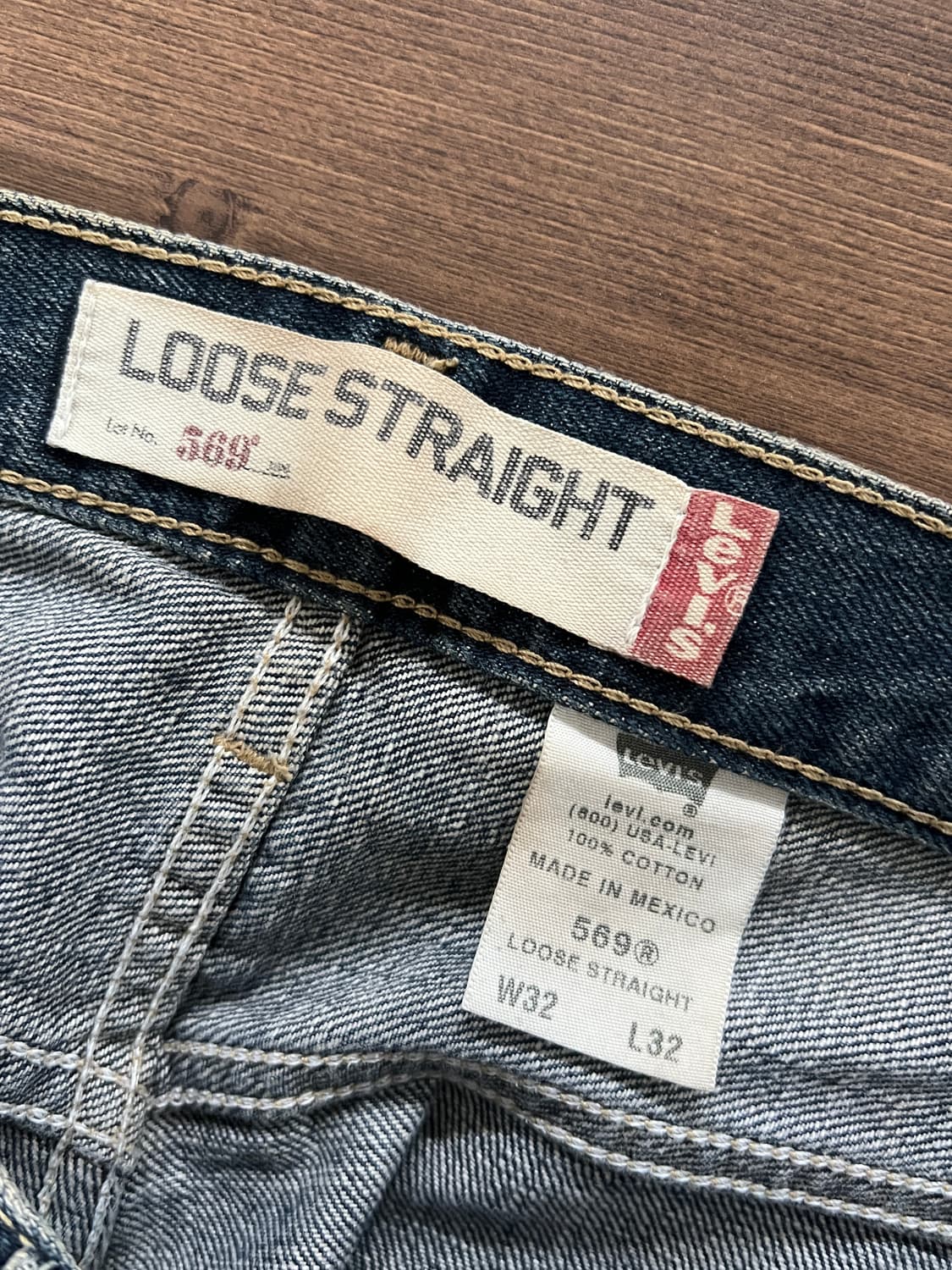 00‘s Levis 리바이스 569 루즈 스트레이트 데님 팬츠 상품이미지6