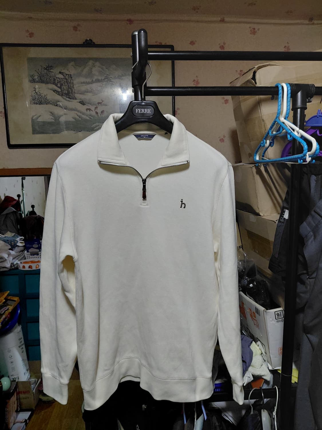 [헤지스]사카리바 하프집업 티셔츠 105사이즈  상품이미지3