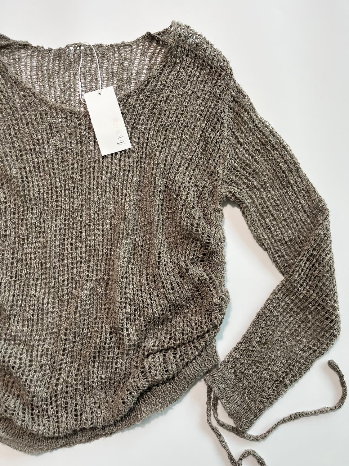 스트링 디테일 레이어링 니트 상품이미지8