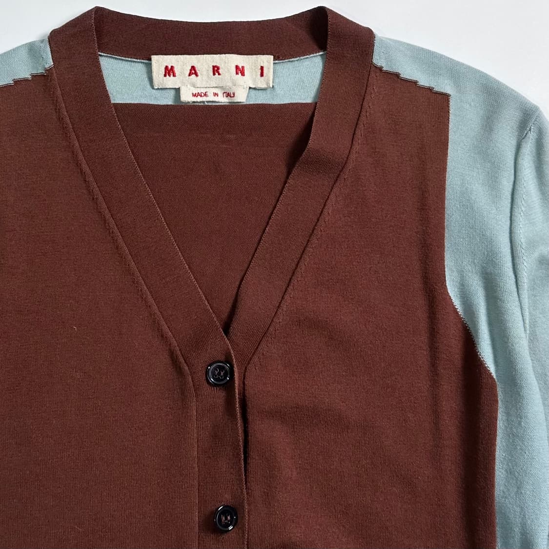 마르니 투톤 코튼 가디건 상품이미지3