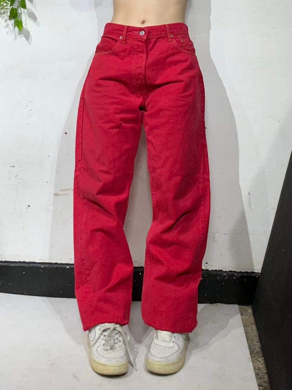 리바이스 509 인디 레드 데님 와이드 팬츠 청바지  상품이미지2