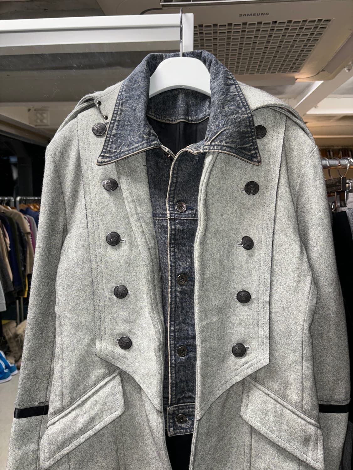 5351 pour les hommes 데님 레이어드 나폴레옹 자켓 상품이미지2