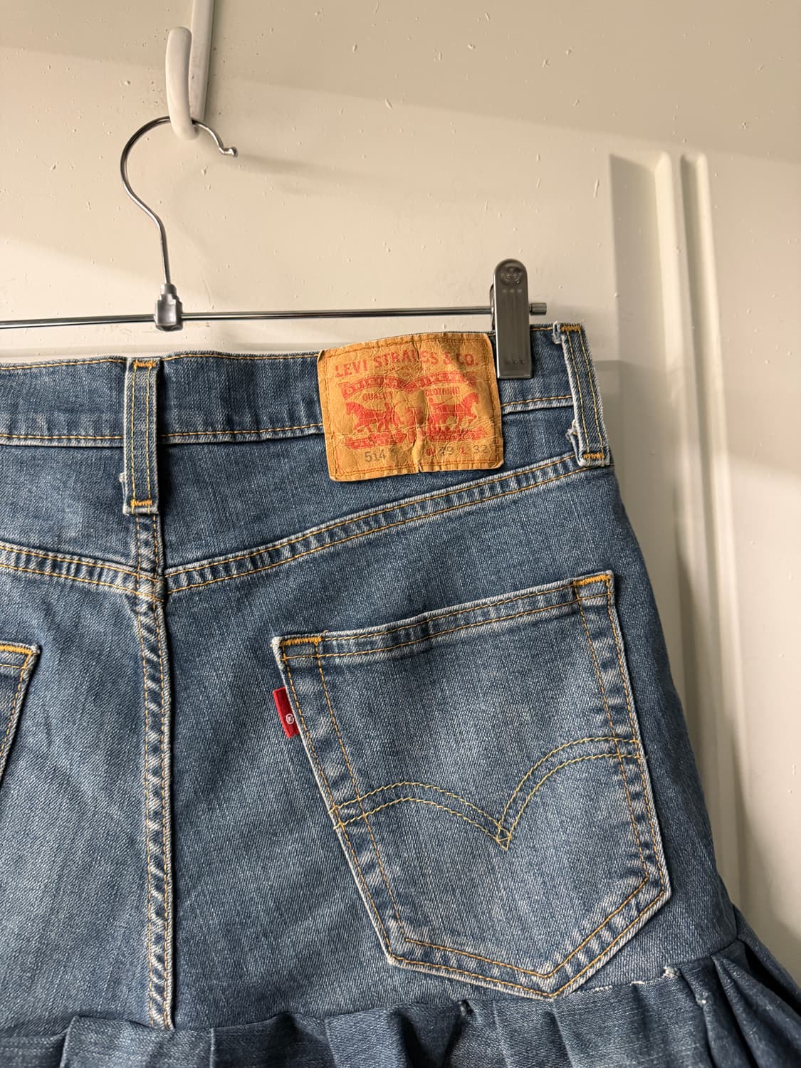 일본빈티지 리바이스 프릴 청치마 상품이미지10