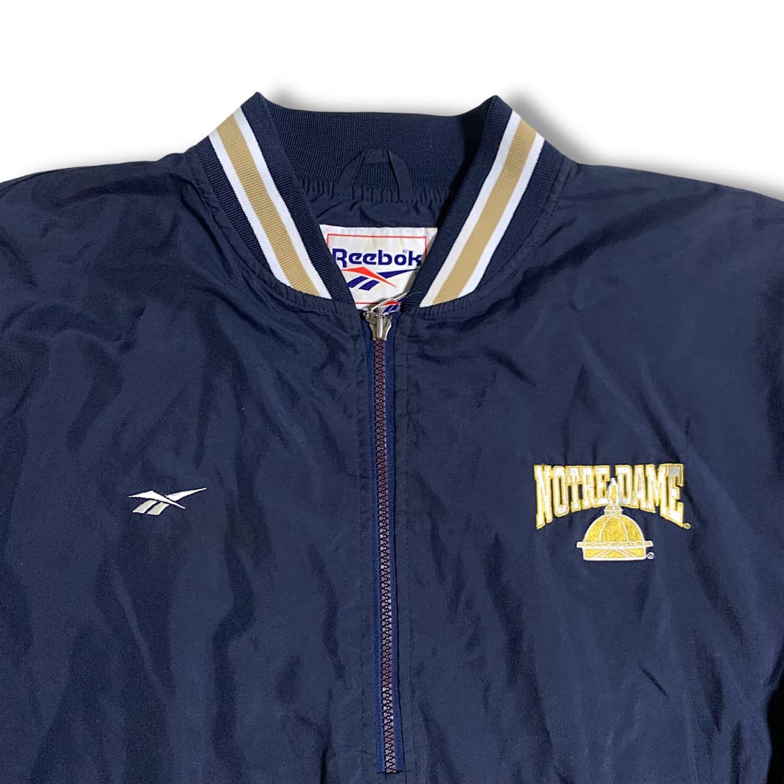  [XL~2XL] 90s Reebok Notre Dame 하프집업 상품이미지2