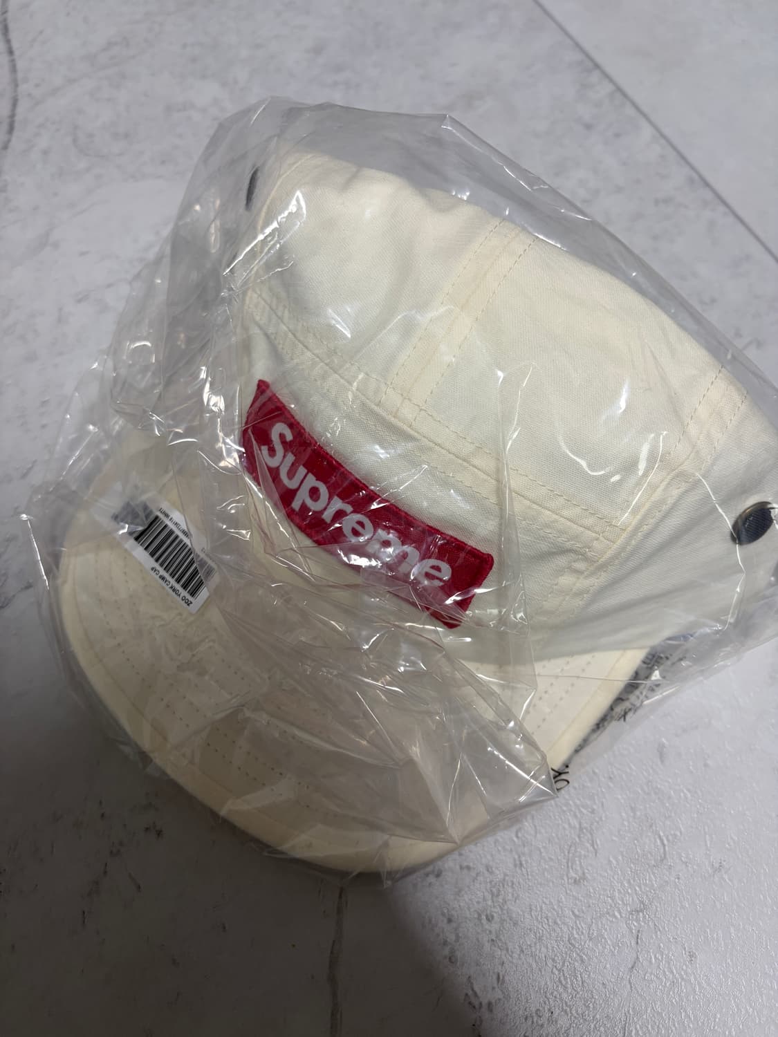 슈프림 x 주욕 캠프캡 화이트 - 25SS 상품이미지4