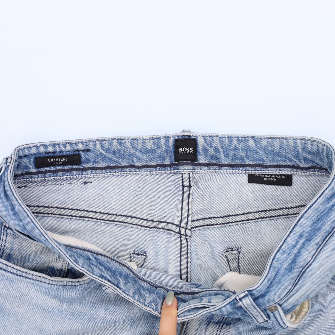 [33] 보스 남성 연청 워싱 데님 팬츠 청바지 0120J 상품이미지5