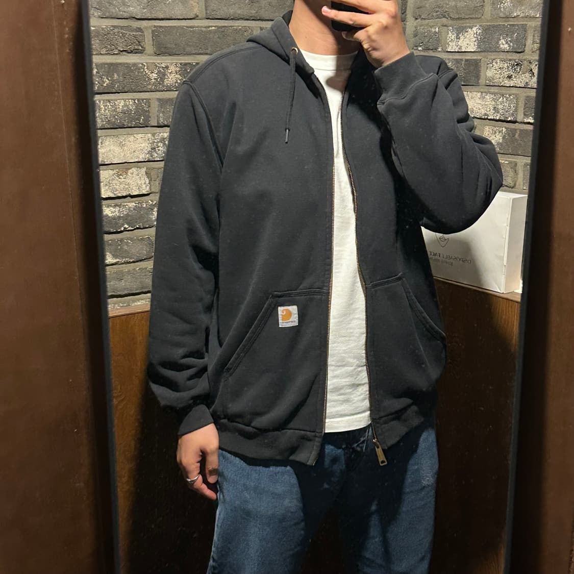 M) 칼하트 레인디펜더 워크웨어 써멀 후드집업 W21 상품이미지9