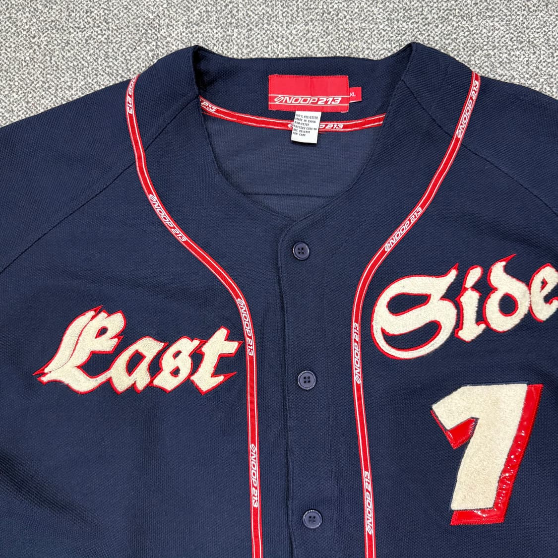 XL 스눕독 SNOOP213 East Side 베이스볼 져지 반팔 티셔츠 상품이미지3