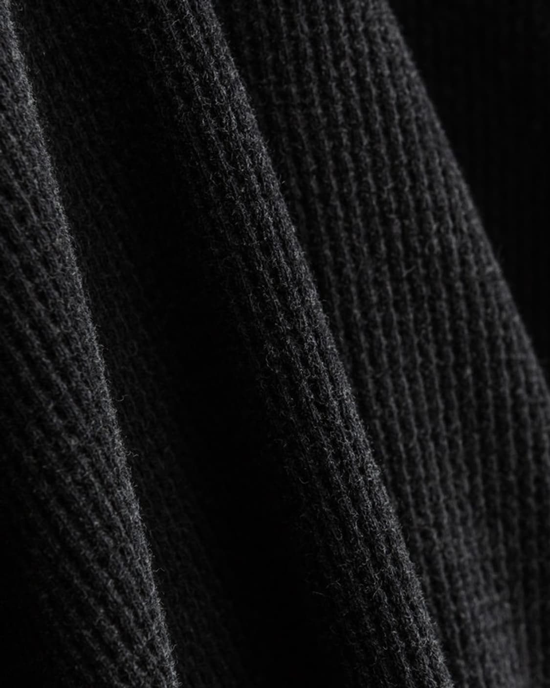 헤이스트 빈티지 써멀 니트 헨리 셔츠 빈티지블랙 상품이미지6