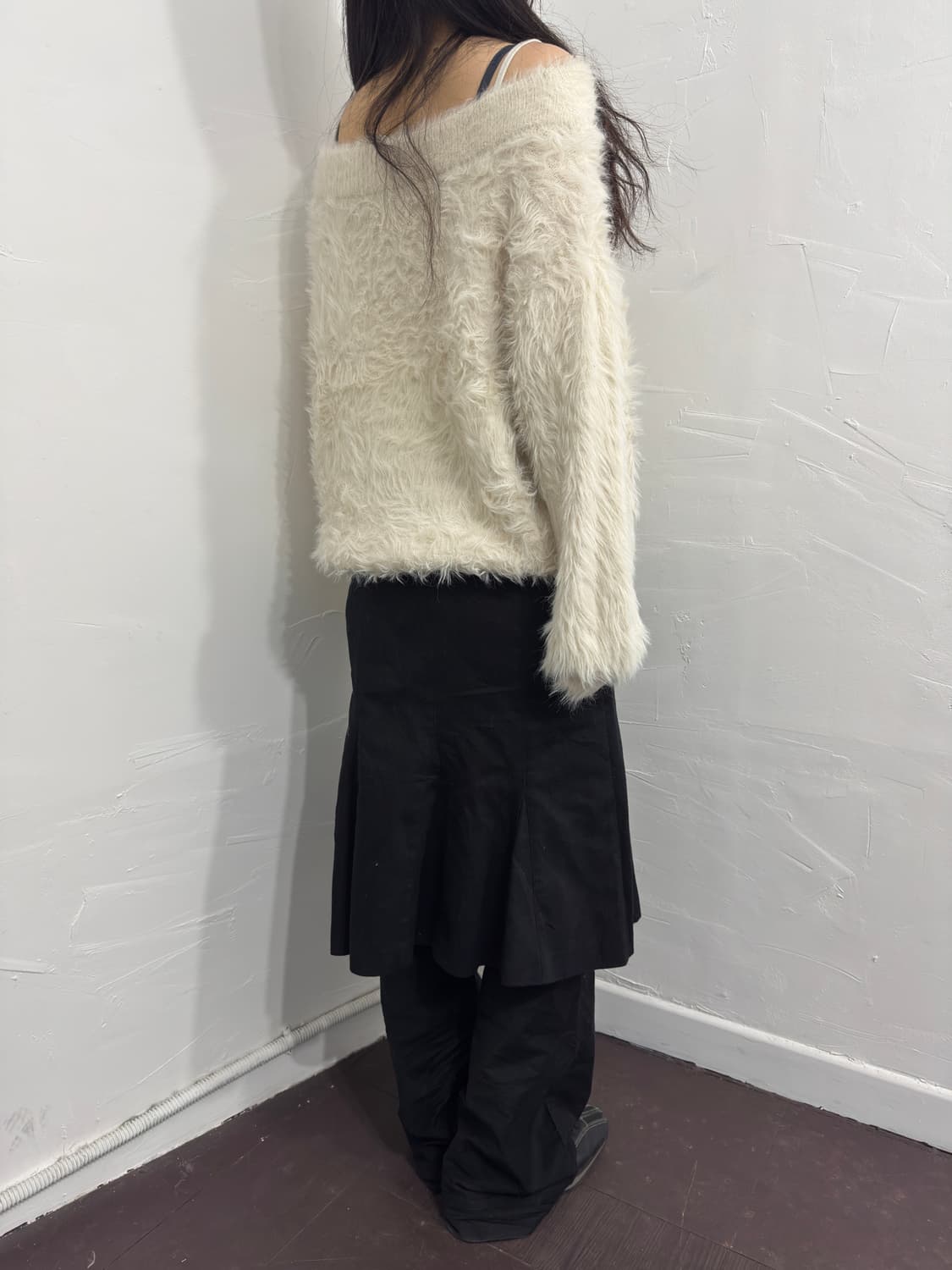 offshoulder fur knit 상품이미지4