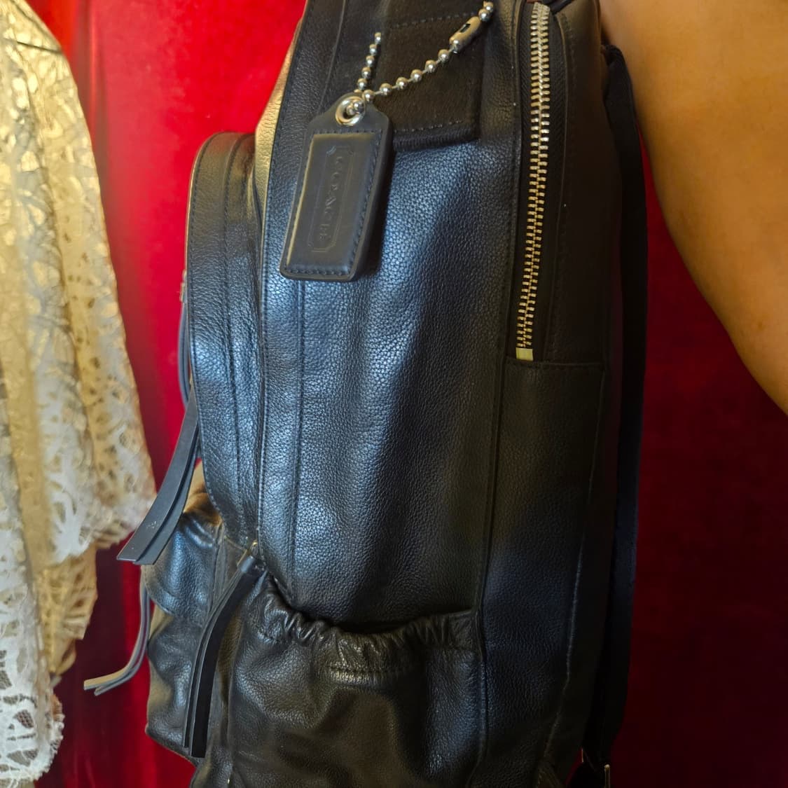 코치(COACH) 남성 톰슨 레더 백팩 30 x 44.5 size 상품이미지3