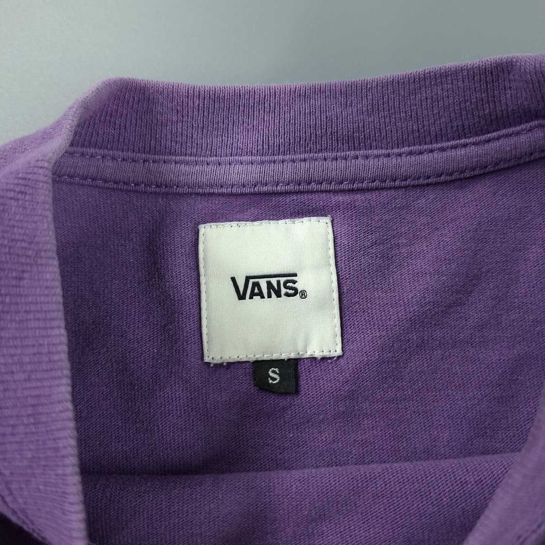 반스 피그먼트 퍼플 화이트 멀티로고 스케이트보드 긴팔 티셔츠 롱슬리브 M 상품이미지7