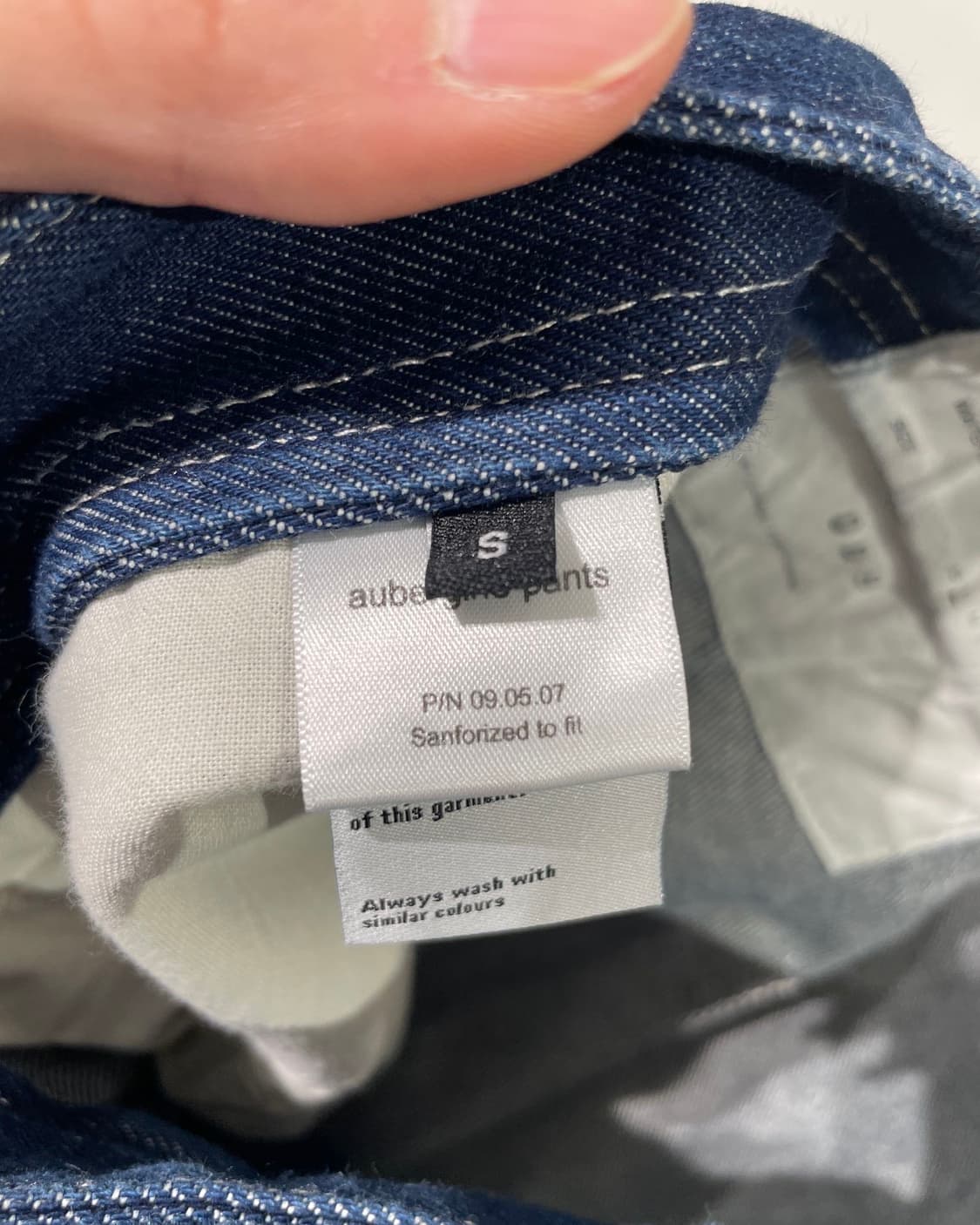 카미엘 포트젠스 진청 오우버진 데님 팬츠 상품이미지8