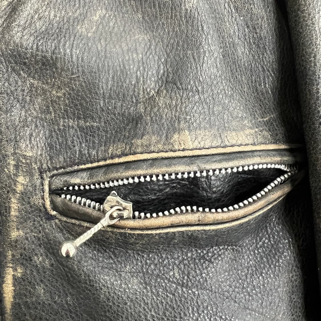 VTG 빈티지 소가죽 라이더 자켓 S 상품이미지10