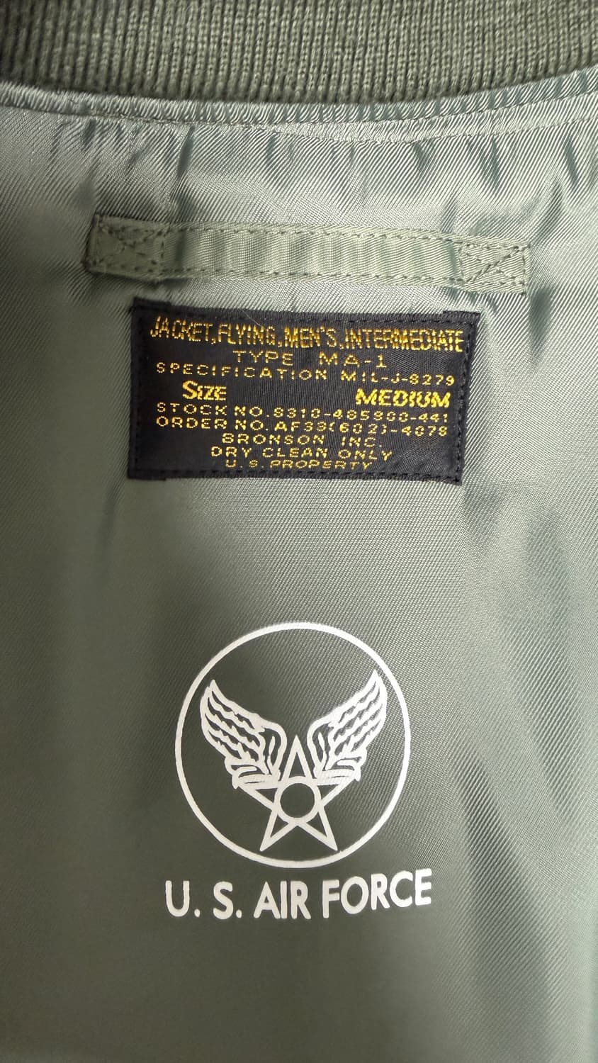 브론슨 ma-1 m사이즈 상품이미지4