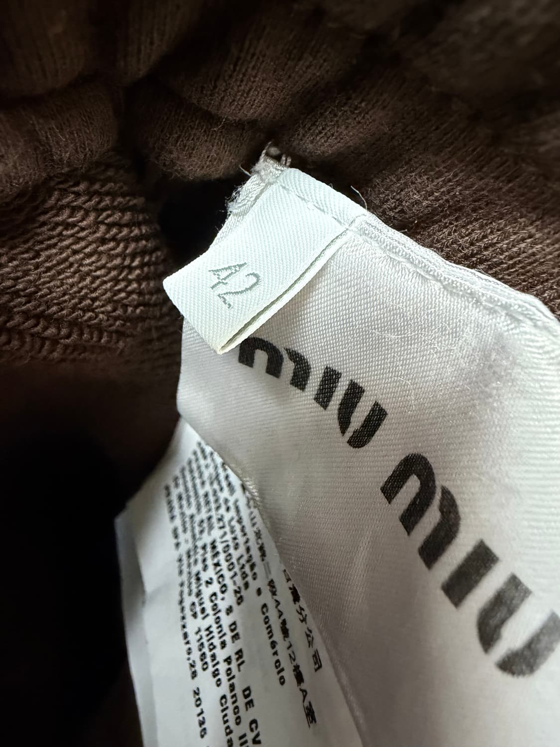 미우미우 코튼 플리스 로고 팬츠 ( 33~44 ) 상품이미지7