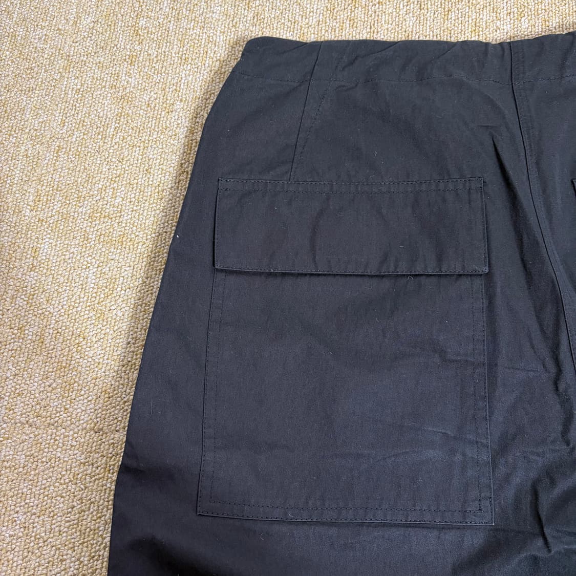 Urbanic30  블랙 스트링 와이드 팬츠(M) 상품이미지4