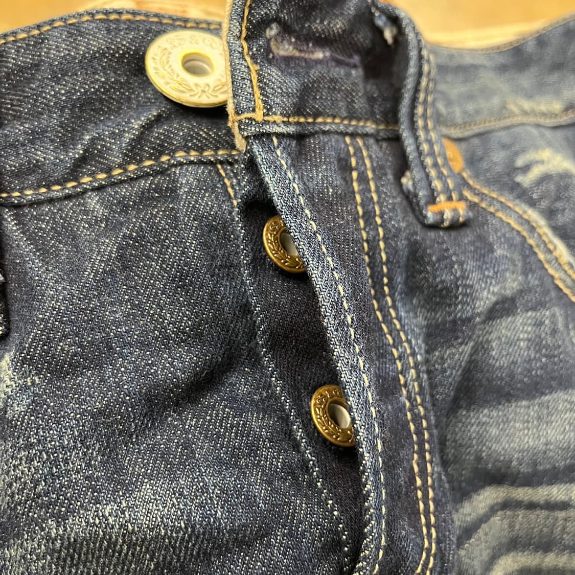 [정품/W30,L32] 리바이스 522 데미지 워싱진 청바지 b15 상품이미지6