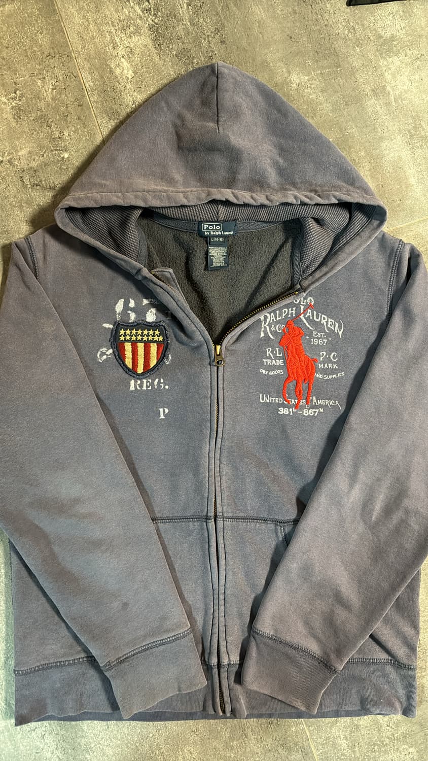 폴로 치프키프 빅포니 성조기 후드집업 L 상품이미지1