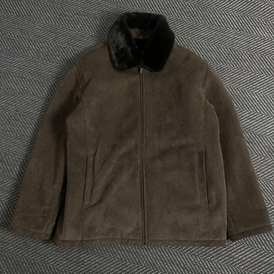 Nottinghill 브라운 코듀로이 퍼 자켓 y 3804 상품이미지2