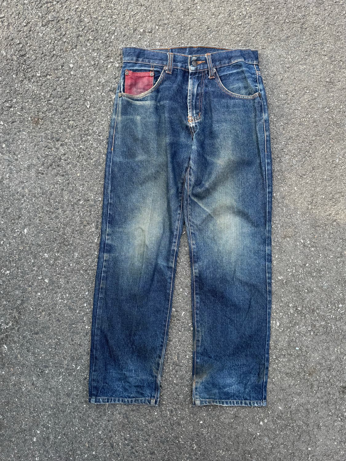 Evisu Paris 다이콕 에이징 워싱 데님팬츠  상품이미지4