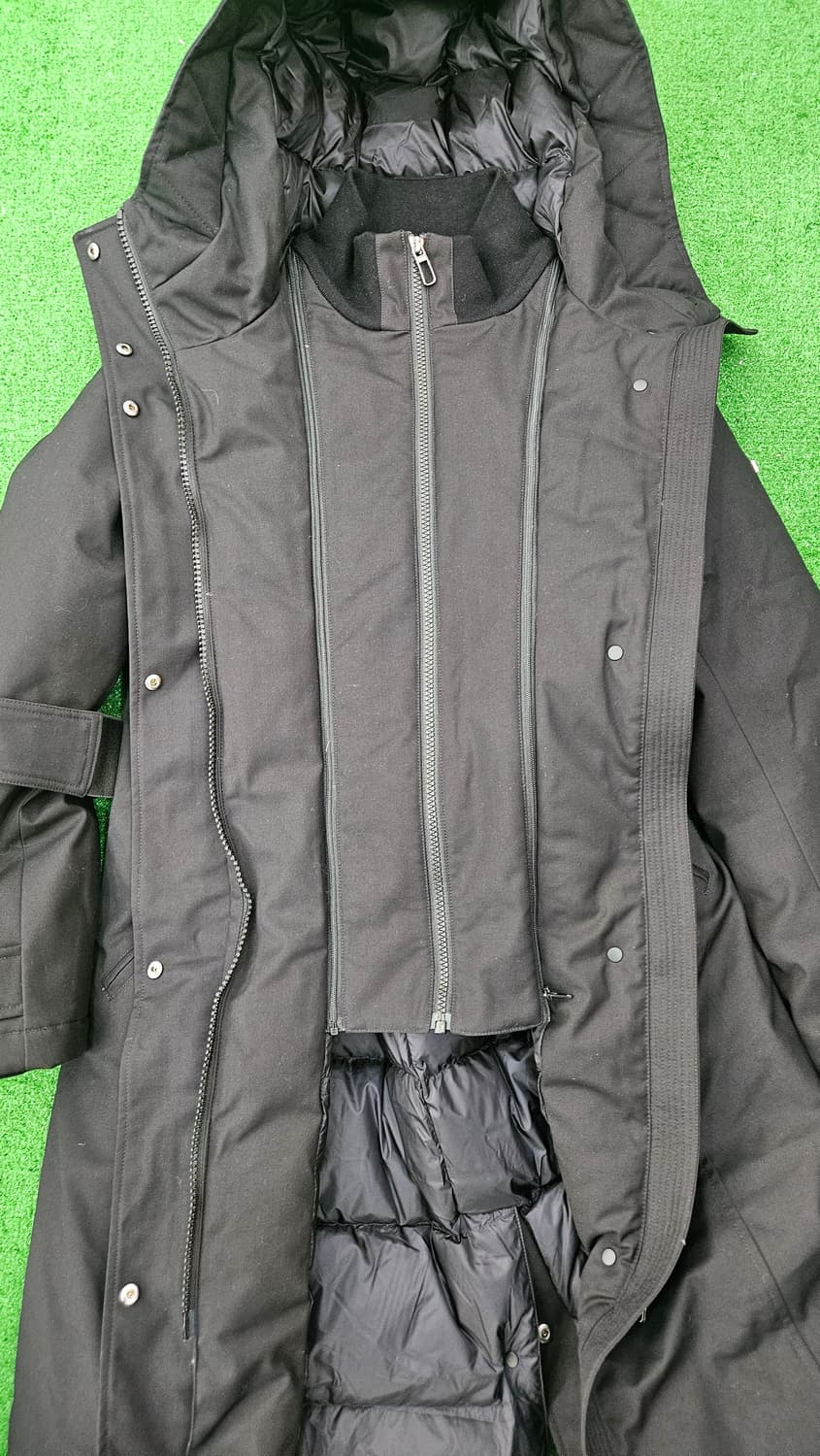 (정품) 두노 (DUNO) 블랙 벨티드 겨울덕다운롱패딩 코트 상품이미지4