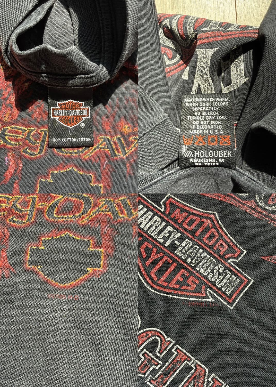 할리데이비슨 90s 빈티지 티셔츠 상품이미지6
