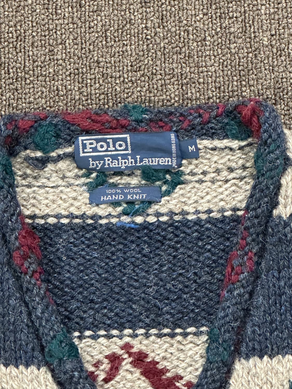 M)Polo Ralph Lauren 빈티지 노르딕 패턴 니트 스웨터 상품이미지3