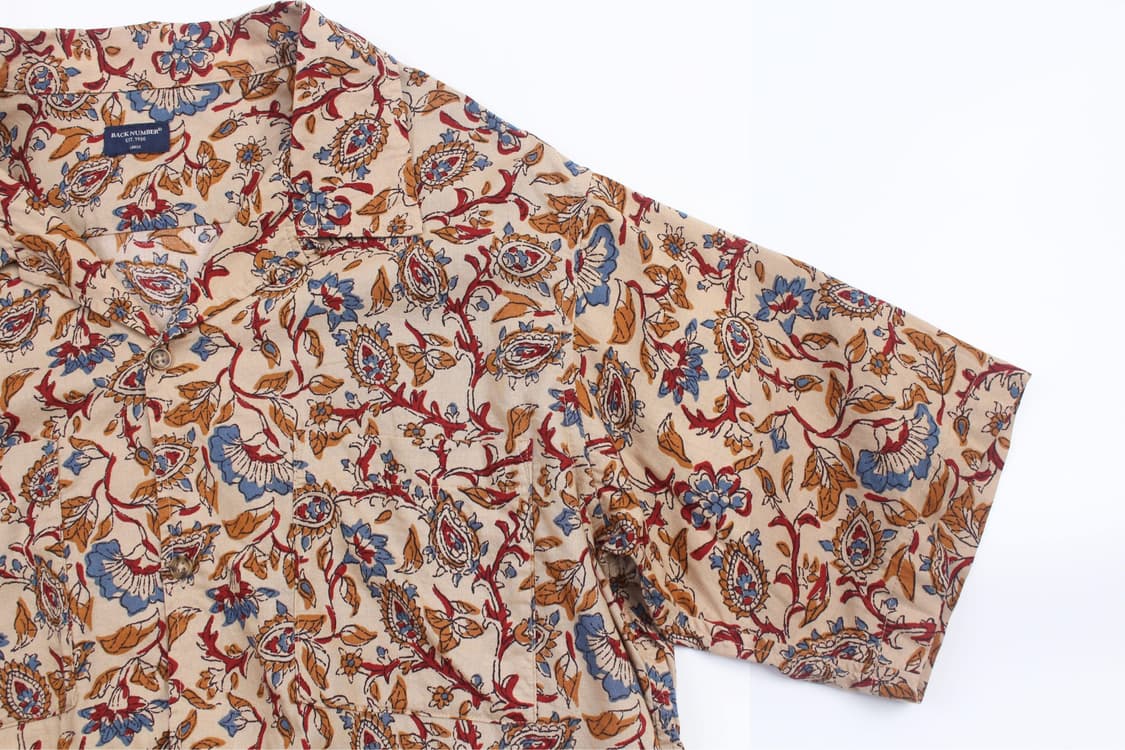 Back Number Paisley Open Collar Shirt 상품이미지3