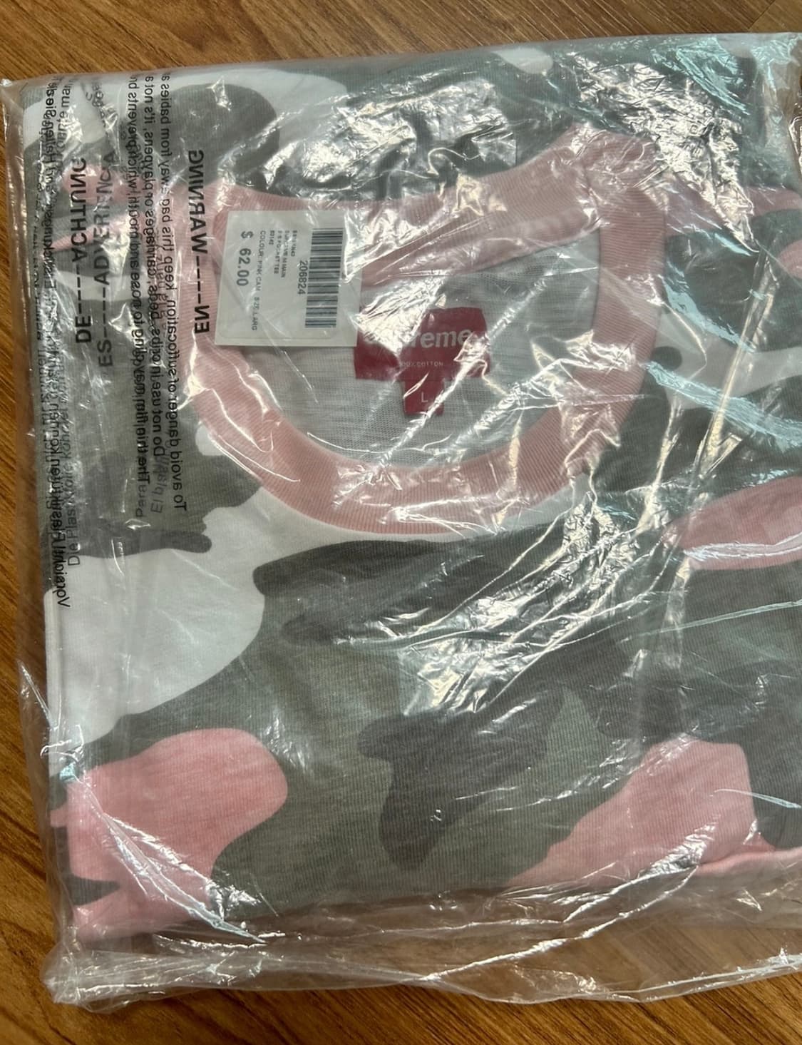 슈프림 메인 포켓티 핑크카모 L 상품이미지2