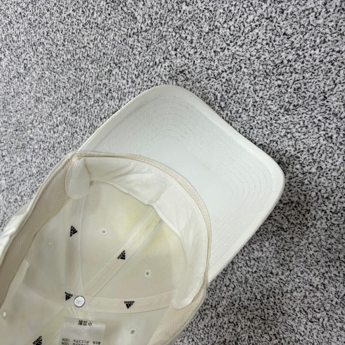 57-60 아디다스 화이트 볼캡 모자 0303J 상품이미지6