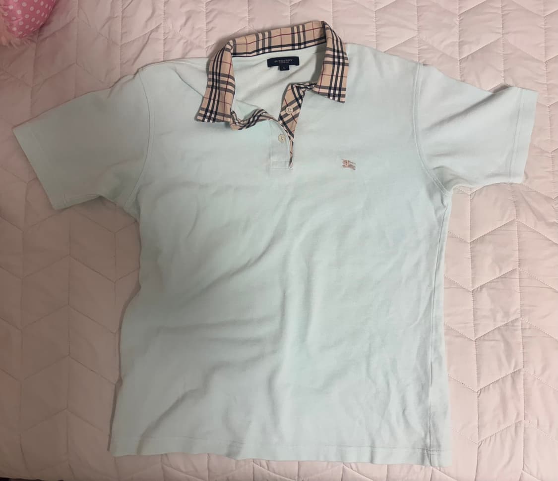 버버리 카라 반팔 p.k 민트 상품이미지1