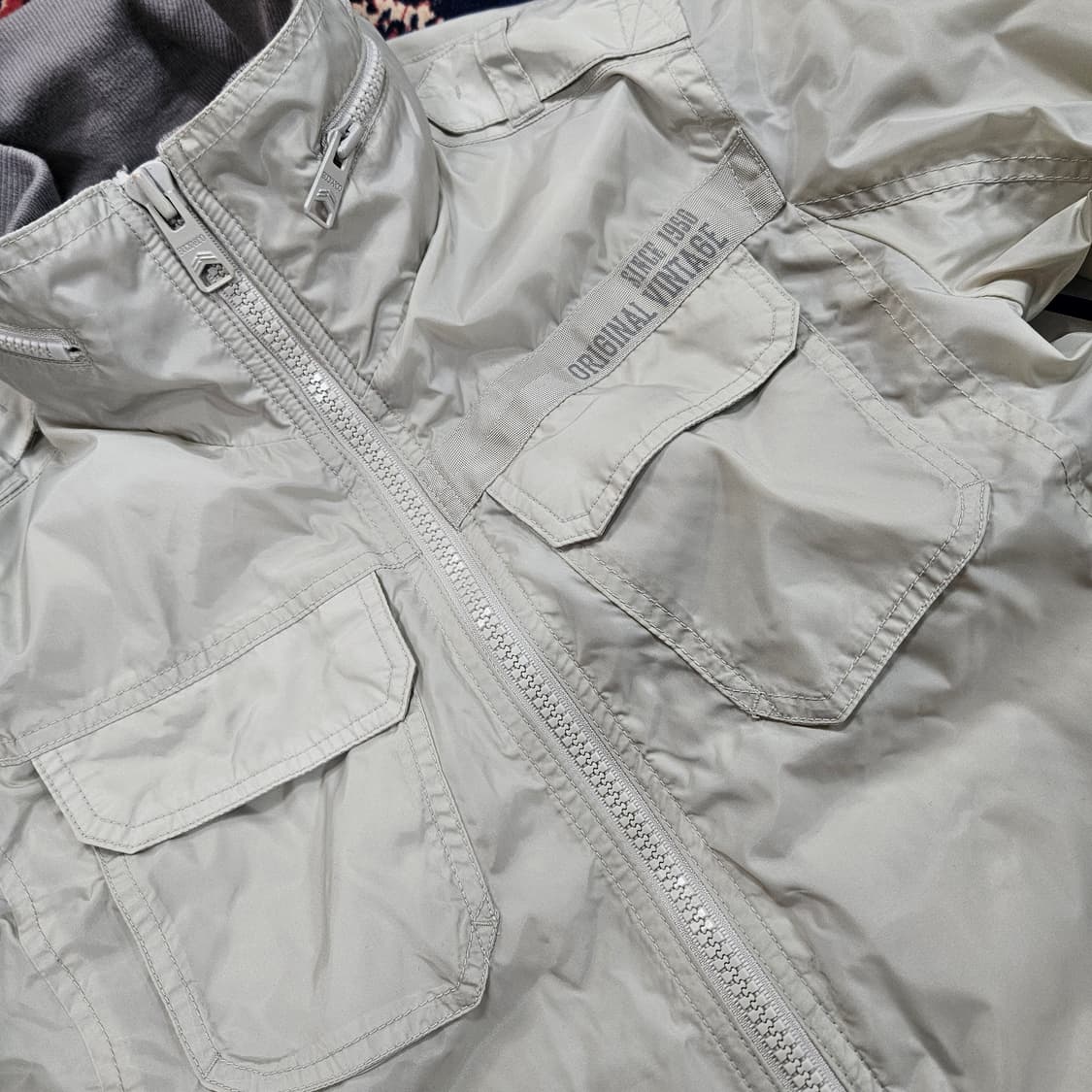 버커루(Buckaroo) 나일론 하이넥 바이커 자켓 M size 상품이미지5