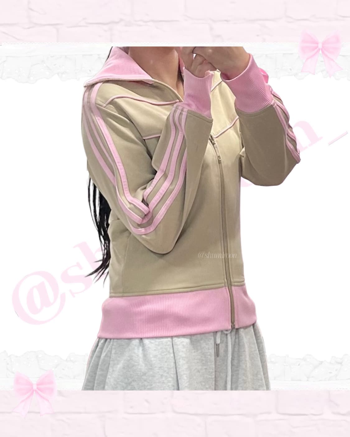 아디다스 카키핑크 미소녀 져지 상품이미지3