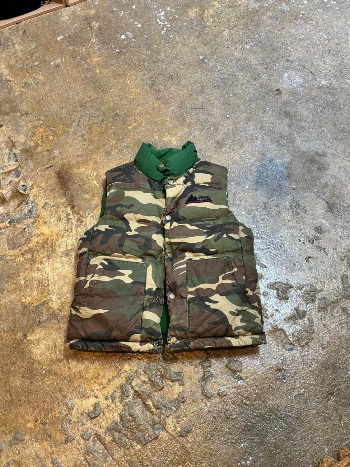 jeep 양면 패딩 조끼 상품이미지2